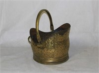 Brass Scuttle Bucket Marked Made in England