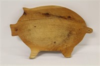 Vintage Wooden Pig Cutting Board