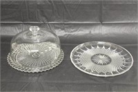 Cake Plate with Dome & Extra Plate