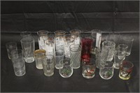 Large Lot of Drinking Glasses