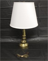 Brass Table Lamp with Shade