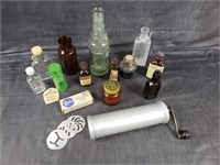 Old Bottles and Cookie Press