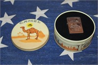 Camel Zippo Lighter w/ Metal Tin