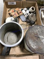Mouse traps, insulators, coffee pot