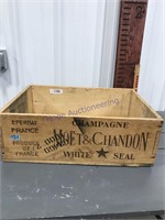 Moet & Chandon champagne wood box