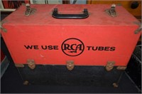 Vtg RCA Repairman Case w/ Tubes & Parts