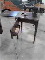 Gray bar sewing machine stand