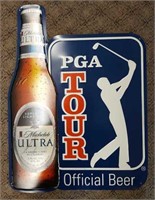Metal Michelob PGA Beer Sign