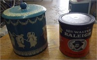 Vintage Tobacco Can  And Decorative Can