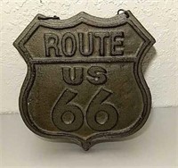 Cast Iron Route 66 Sign