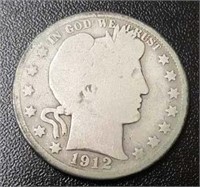 1912 U.S. Barber Half Dollar