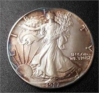 1987 American Eagle Silver Round #2