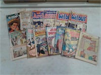 Asst 10 cent comic books: Archie, Porky, others