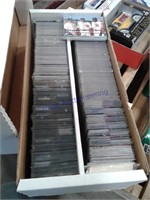 Box of assorted sports cards