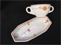 2 PIECES SOUTHERN RAILWAY SYSTEM CUP& RELISH DISH