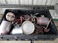 C3-  CRATE OF PAINT SPRAYER PARTS