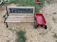 L- CHILD BENCH AND WAGON