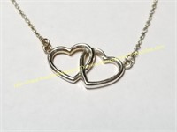 STERLING SILVER HEART NECKLACE