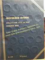 JEFFERSON NICKEL 1938 BOOK PARTIAL