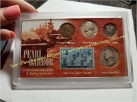 PEARL HARBOR 1941 COIN SET W STAMP