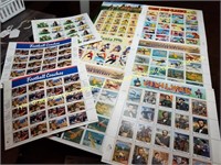 LARGE LOT OF FULL SIZE STAMP SHEETS