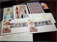 LARGE LOT OF PRINCESS DI AND MARILYN STAMPS