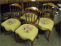 Set of 4 Matching Decorative Chairs