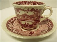 Miniature Teacup and Saucer by Mason's Vista