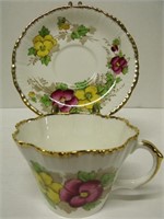 Teacup and Saucer by Salisbury "Pansy"