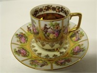 Miniature Footed West Germany Teacup and Saucer