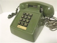 Vintage Push-Buton Green Phone