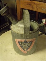 Vintage Galvanized Steel Watering Pitcher