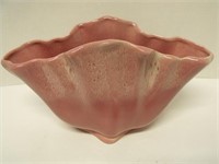 Mid-Century Clam Shell shaped Pink Pottery Vase