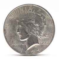 1924-P Peace Silver Dollar - VF