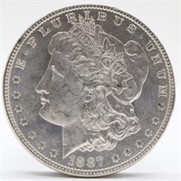 1887-P Morgan Silver Dollar - AU