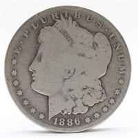 1886-O Morgan Silver Dollar - G