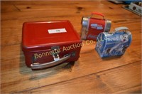1940 Red Metal Lunch boxes