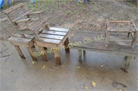Wooden kids chairs and tables