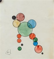 Wassily Kandinsky Russian Modernist Ink & WC