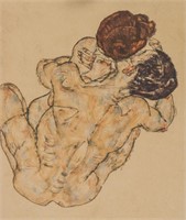 Egon Schiele Austrian Expressionist Litho Nude