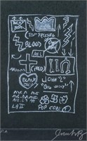 Jean-Michel Basquiat US Pop Art Linocut Signed