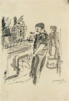 Jules Pascin 1885-1930 Bulgarian Ink on Paper