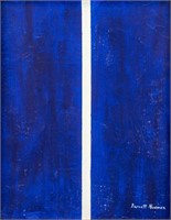 Barnett Newman American Abstract Oil on Canvas