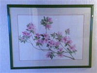 Lg Pink Flower Picture In Frame Title Azaleia