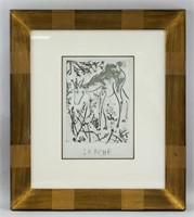 Framed Pablo Picasso Print of Doe with Cert