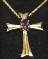 Princess Pride Creations 14K Cross Necklace