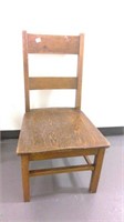 Hardwood Chair Sits Low