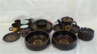 Retro Brown Tea Service