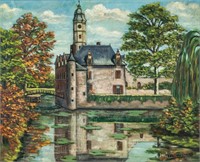 FRS. Wouters Oil on Canvas Kasteel Antwerp