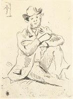 Paul Cezanne French Post Impressionist Etching